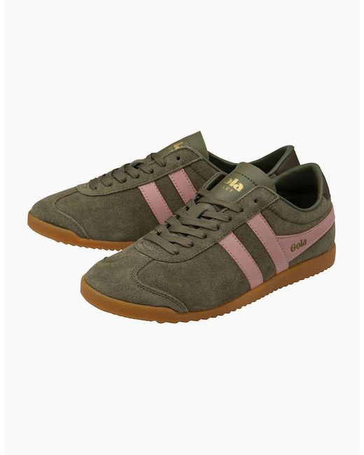 Gola Green Bullet Suede Trainers