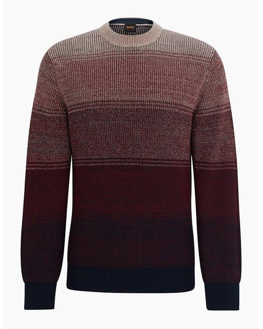 Boss Red Crew Neck Long Sleeve Regular Fit Sweater for men
