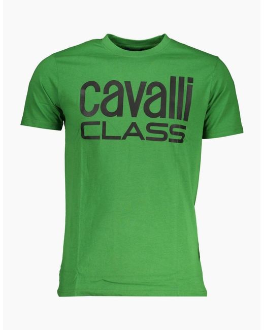 Roberto Cavalli Green Cavalli Class Bold Logo T-Shirt for men
