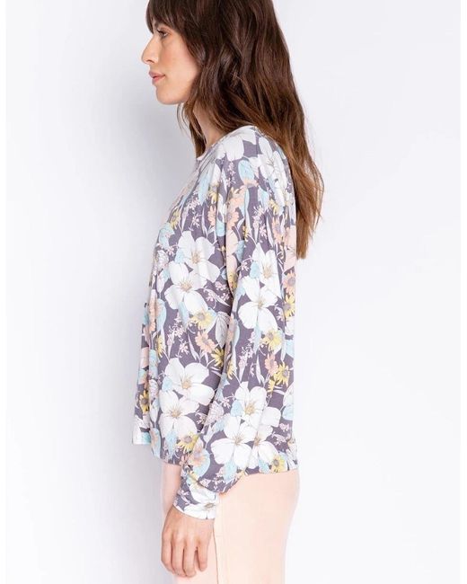 Pj Salvage White Salvage Floral Shirt