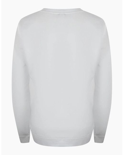 Love Moschino White Small Logo Sweatshirt