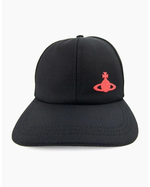 Vivienne Westwood Blue Orb Logo Baseball Cap for men