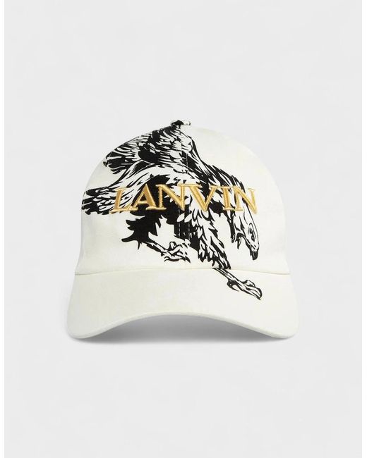 Lanvin White X Future Eagle Baseball Cap for men