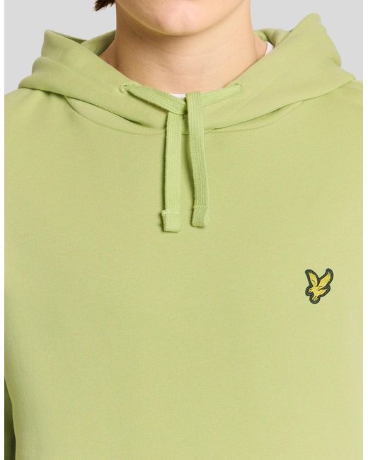 Lyle & Scott Green Loopback Cotton Hoodie for men
