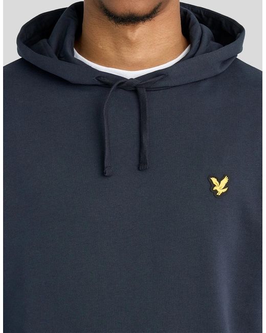 Lyle & Scott Blue Sports Loopback Cotton Hoodie for men