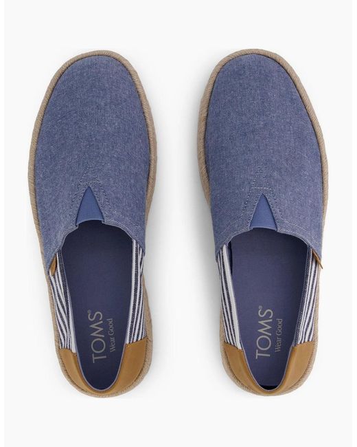 TOMS Blue Alpargata Rope 2.0 Textile Espadrilles for men