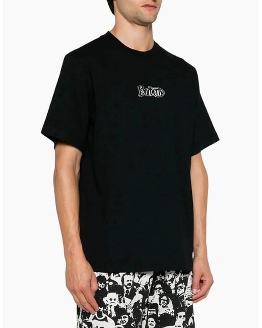 Burberry Black Signature Logo Coal T-Shirt for men