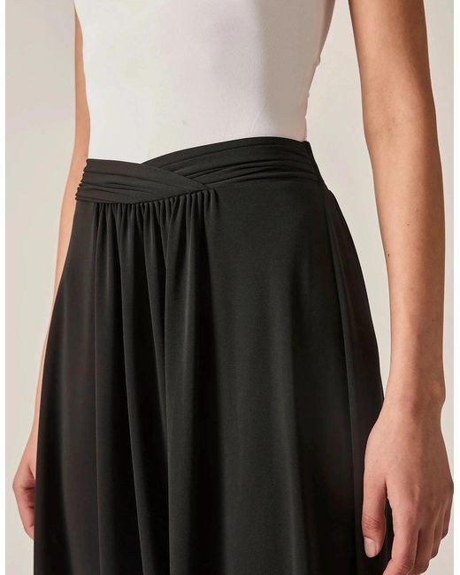 James Lakeland Black Jersey Midi Skirt