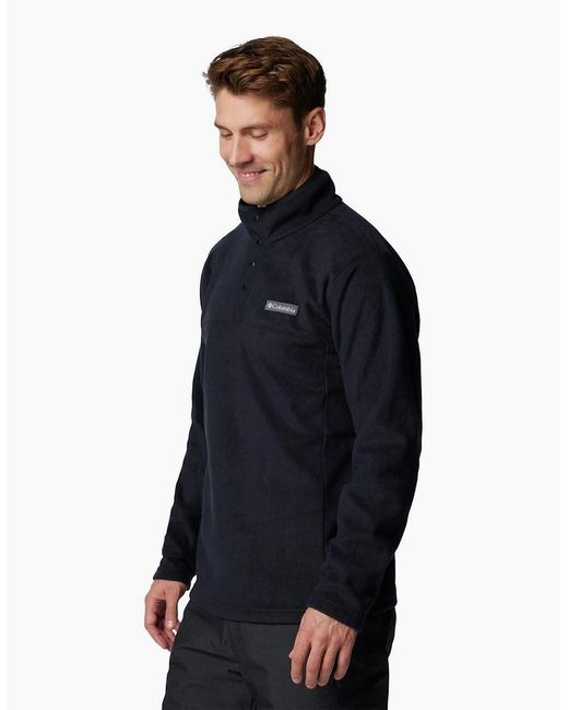 Columbia Blue Steens Mountain Half Snap Ii Fleece Jacket for men