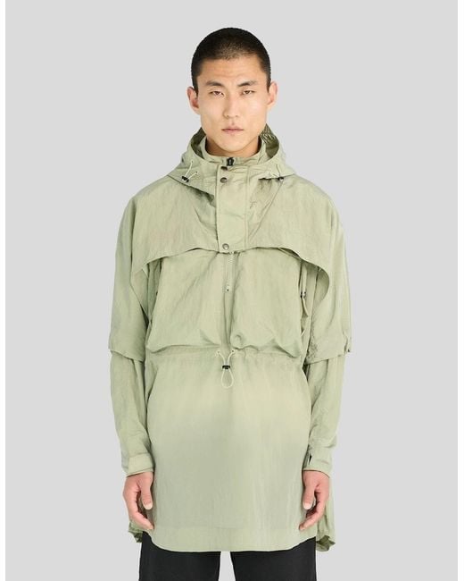 Lyle & Scott Green Utility Anorak Jacket for men