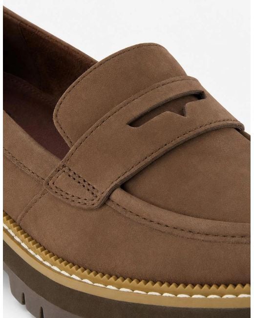 TOMS Brown Cara Loafer Shoes Dark