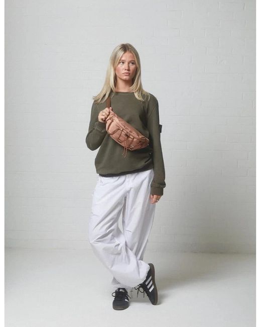 Spiral Brown Arlo Crescent Shaped Fanny Pack