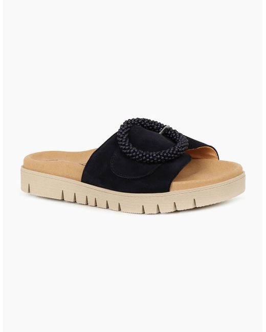 Gabor Blue Everly Mule Sandals