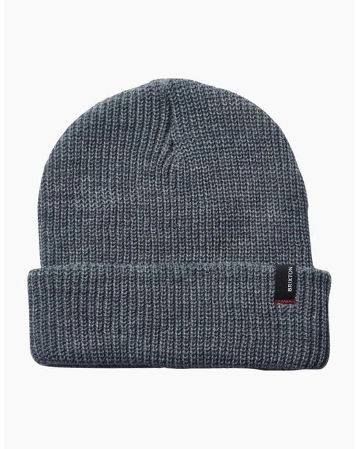 Brixton Blue Heist Heather Beanie Hat for men