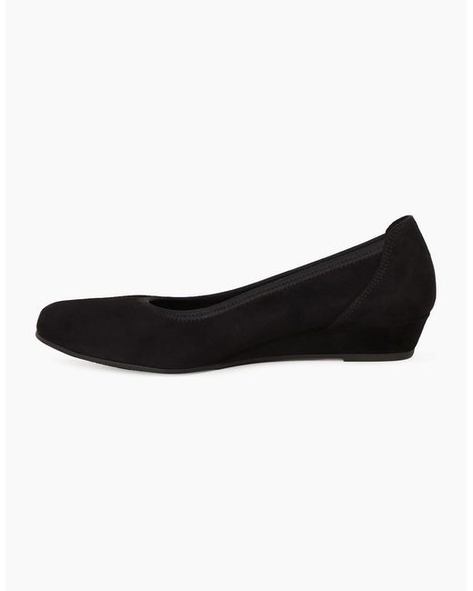 Gabor Black Chester Court Shoes
