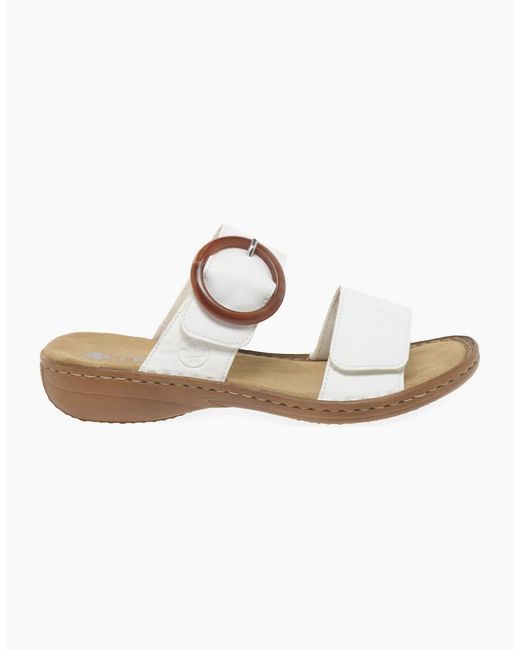 Rieker White Nectar Sandals