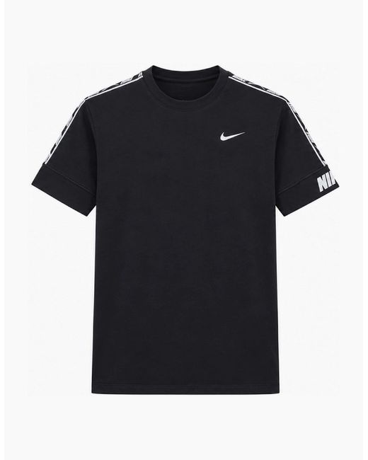Nike Black Nsw Repeat T Shirt for men