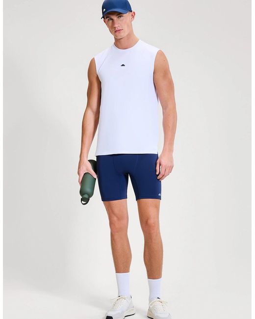 Ellesse White Olios Vest for men