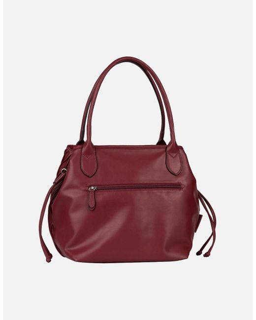 Gabor Red Granada Wave Shopper Shoulder Bag