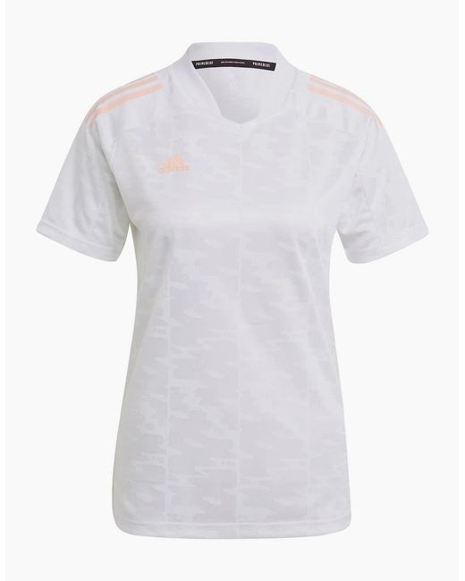 Adidas White Condivo21 Regular Fit Short Sleeve T-Shirt