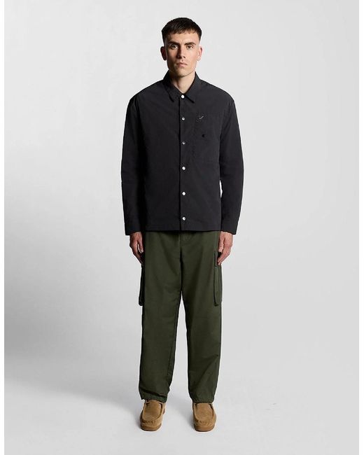 Lyle & Scott Black Overshirt for men