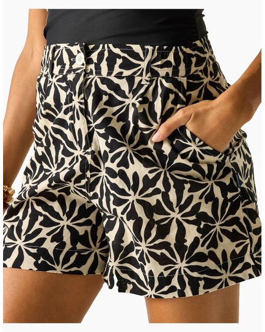 Regatta Black Ladies Sabelle Abstract Floral Shorts