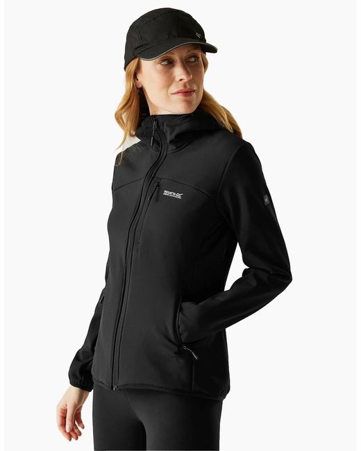 Regatta Black Ladies Ossek Soft Shell Jacket