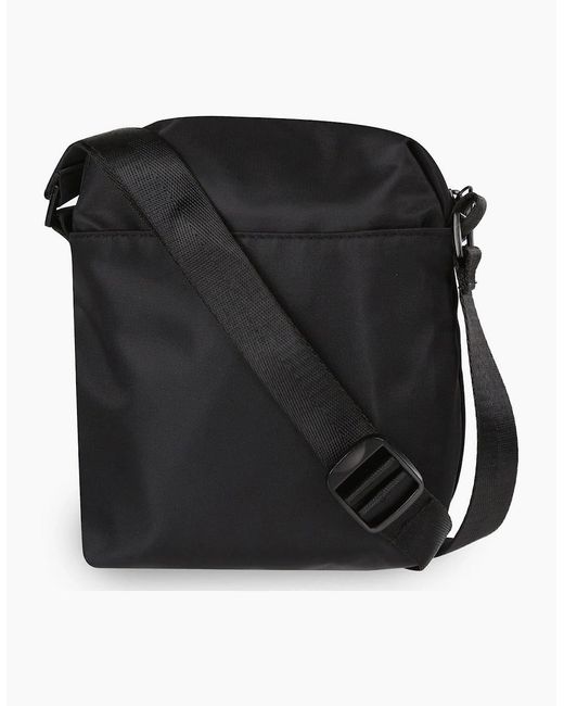 Spiral Black Rectangle Cross Body Bag With Hardware