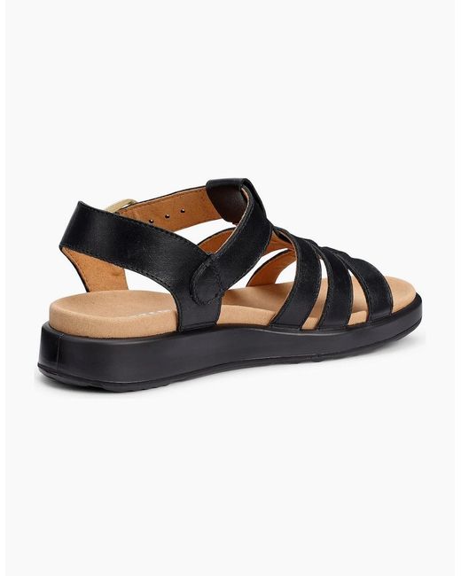 Hotter Black Alanya Sandals