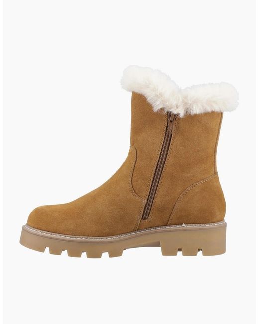 Hush Puppies Natural Ambre Zip Boots