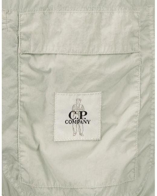 C P Company Gray Chrome-R Lens Bomber Jacket for men