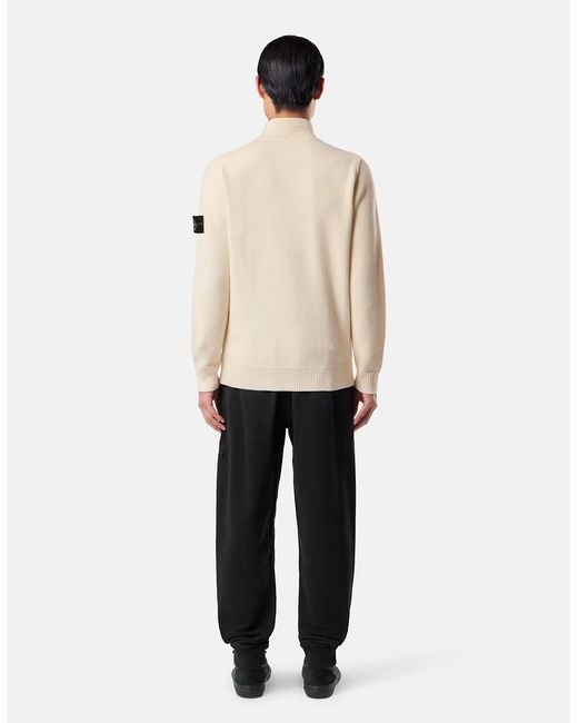 Stone Island Natural 1/4 Button 5100040 Sweater for men