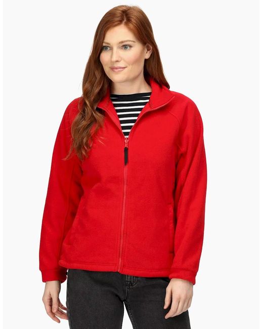 Regatta Red Ladies/ Thor Iii Fleece Jacket (280G Gsm)
