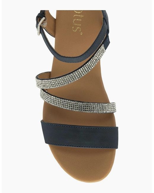 Lotus Blue Goldie Wedge Sandals