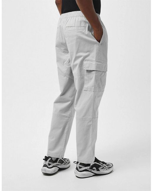 Represent White Cargo Trousers for men