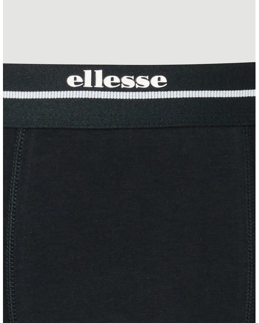 Ellesse Black Ambria Trunks 3 Pack for men