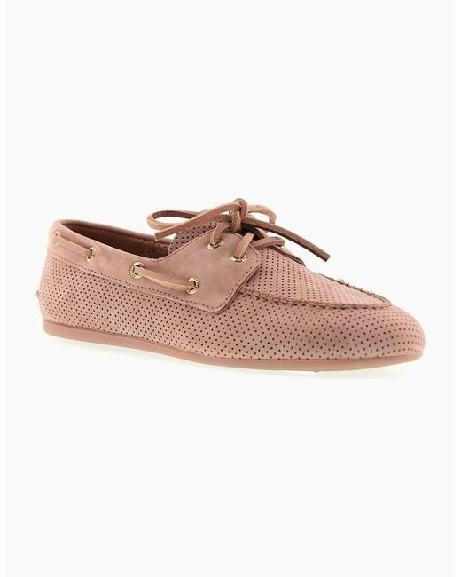 Sperry Top-Sider Pink Sperry Slim Boat Shoe Leather Amaretto Boat Shoes