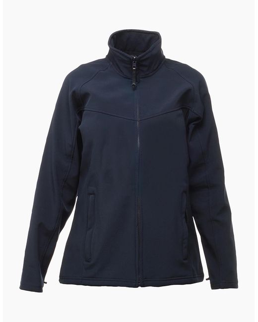 Regatta Blue Ladies Uproar Softshell Wind Resistant Jacket