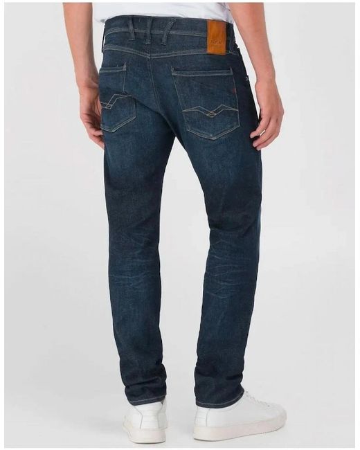 Replay Blue Hyperflex Superior Standard Rinse Wash Anbass Slim Fit 007 for men