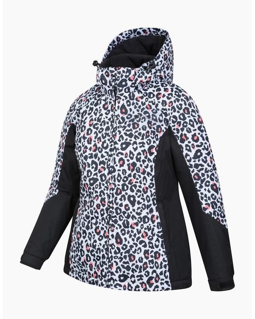 Mountain Warehouse Blue Ladies Dawn Ii Printed Ski Jacket