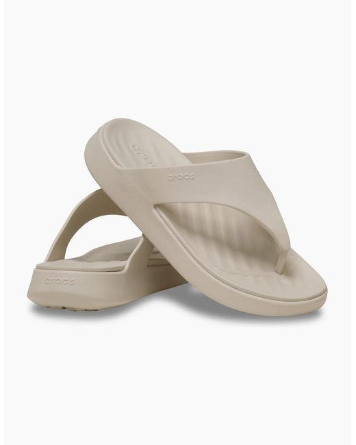 CROCSTM White Getaway Triangle Eva Frappe Sandals