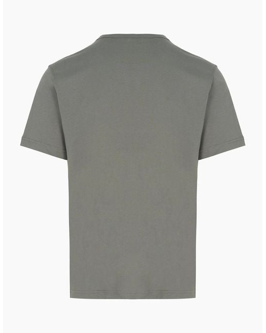 Belstaff Gray Patch Logo T-Shirt for men