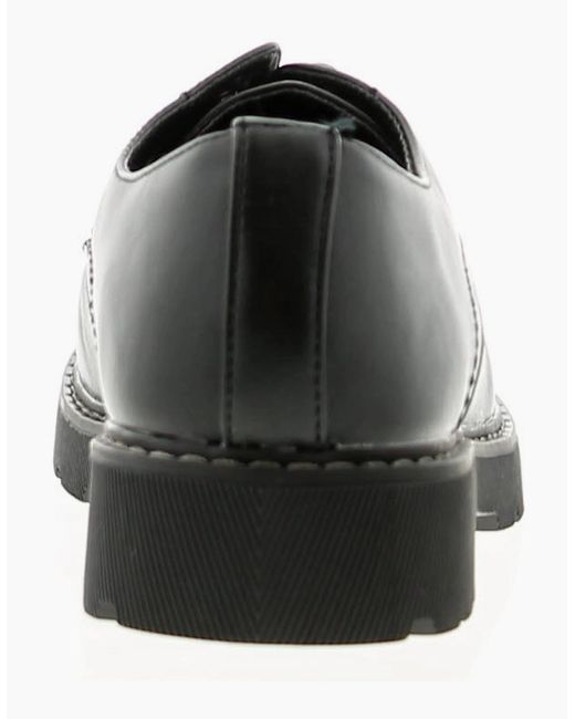 Apache Black Flat Shoes Katala Lace Up Uk Size