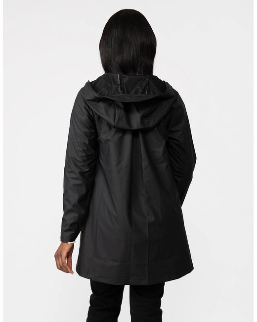 Rains Black A-Line Jacket