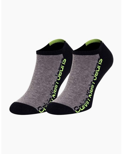Calvin Klein Black Jeans 3-Pack Mixed Logo Athleisure Sports Trainer Socks for men