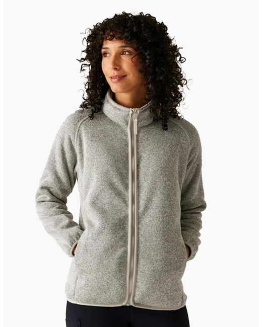 Regatta Gray Ladies Mellrey Full Zip Fleece