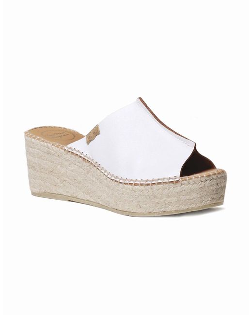 Toni Pons White Ivonne Wedge Heel Sandals