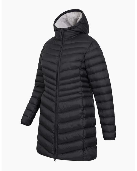 Mountain Warehouse Blue Ladies Florence Faux Fur Lined Padded Jacket