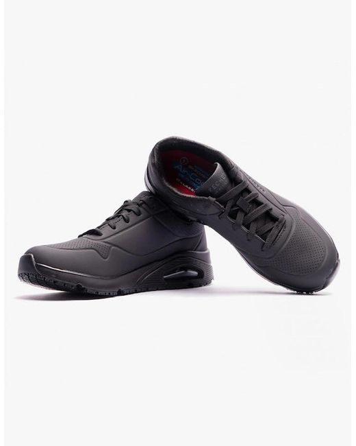 Skechers Black Work 108021Ec Uno Sr Occupational Trainers