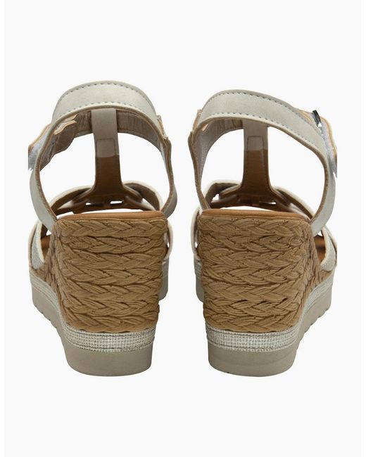 Lotus Metallic Cavallo Wedge Sandals